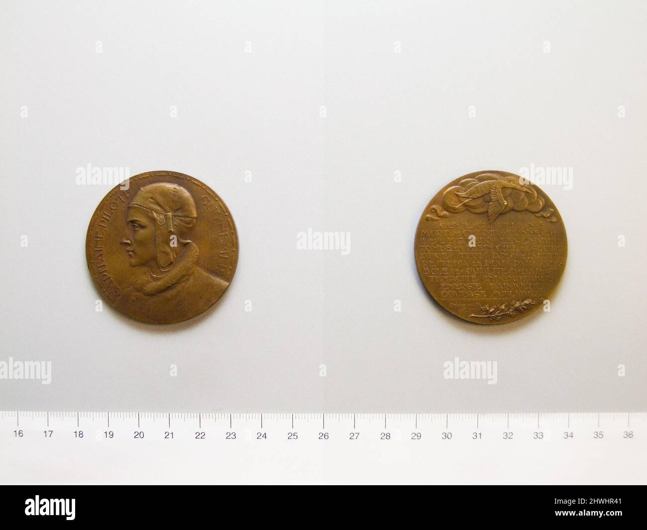 Médaille du capitaine Georges Guynemer de France. Objet: Capitaine Georges Guynemer artiste: L. Barillet Banque D'Images