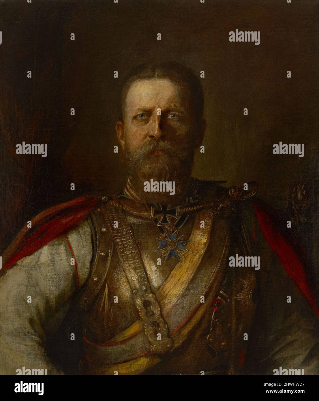 Prince héritier Frederick William, plus tard Frederick III, empereur allemand et roi de Prusse. Artiste: Franz von Lenbach, allemand, 1836–1904 Banque D'Images