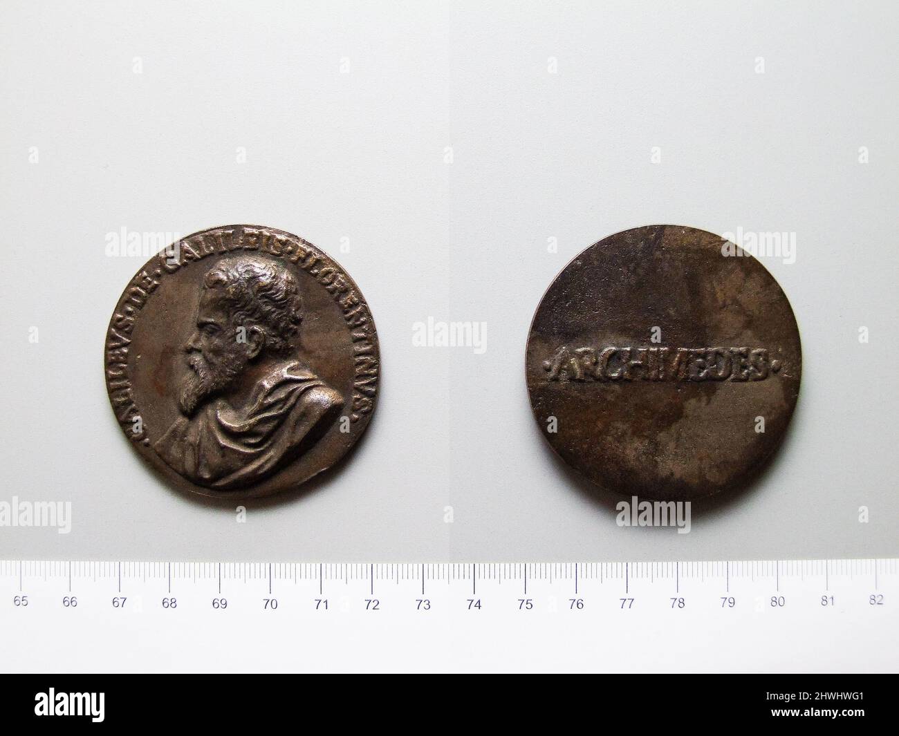 Médaille de Galileo. Objet: Galileo Galilei, Italien, 1564–1642 artiste: Inconnu Banque D'Images