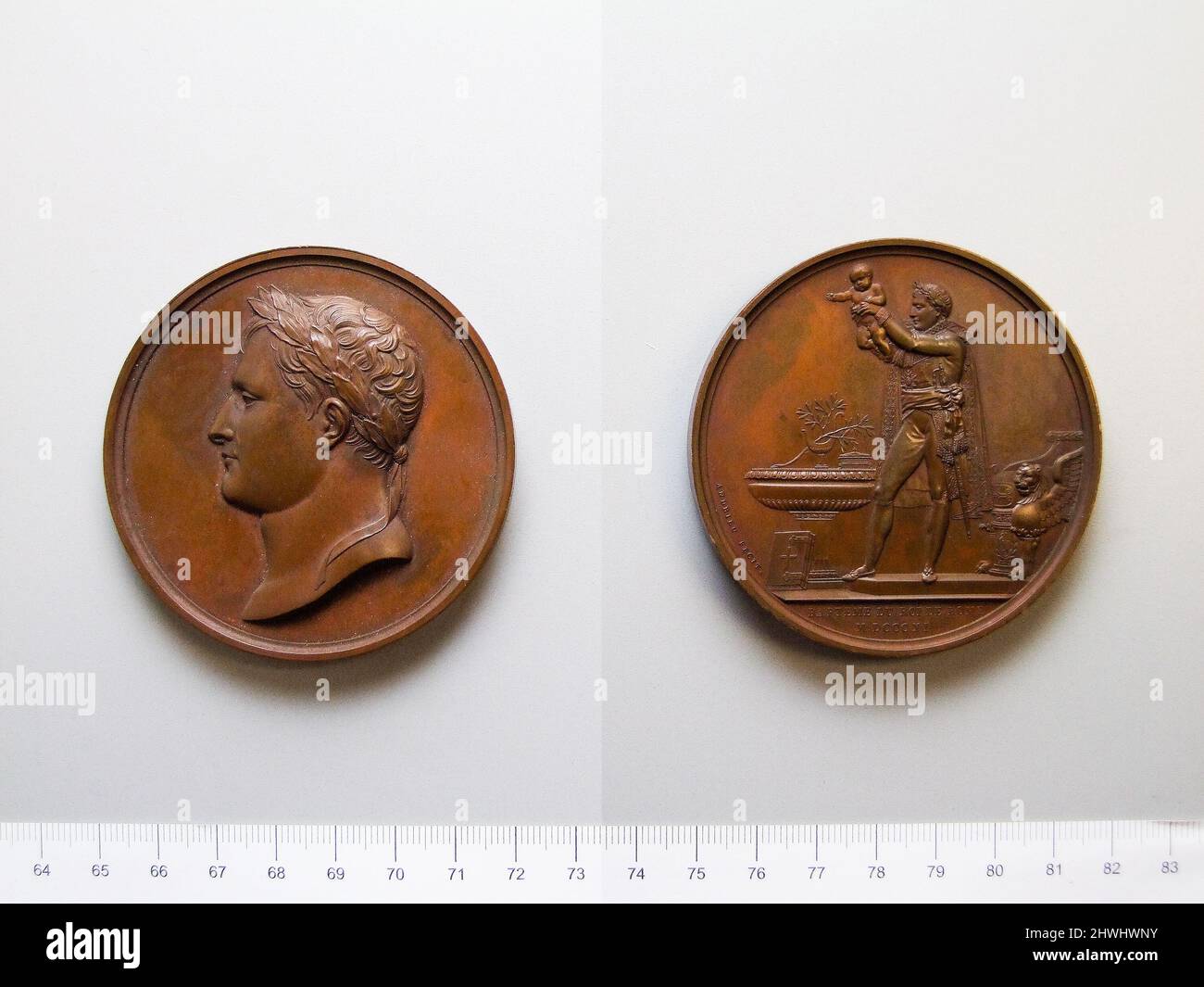 Médaille baptême du roi de Rome en 1811, voeux des villes de l'empire