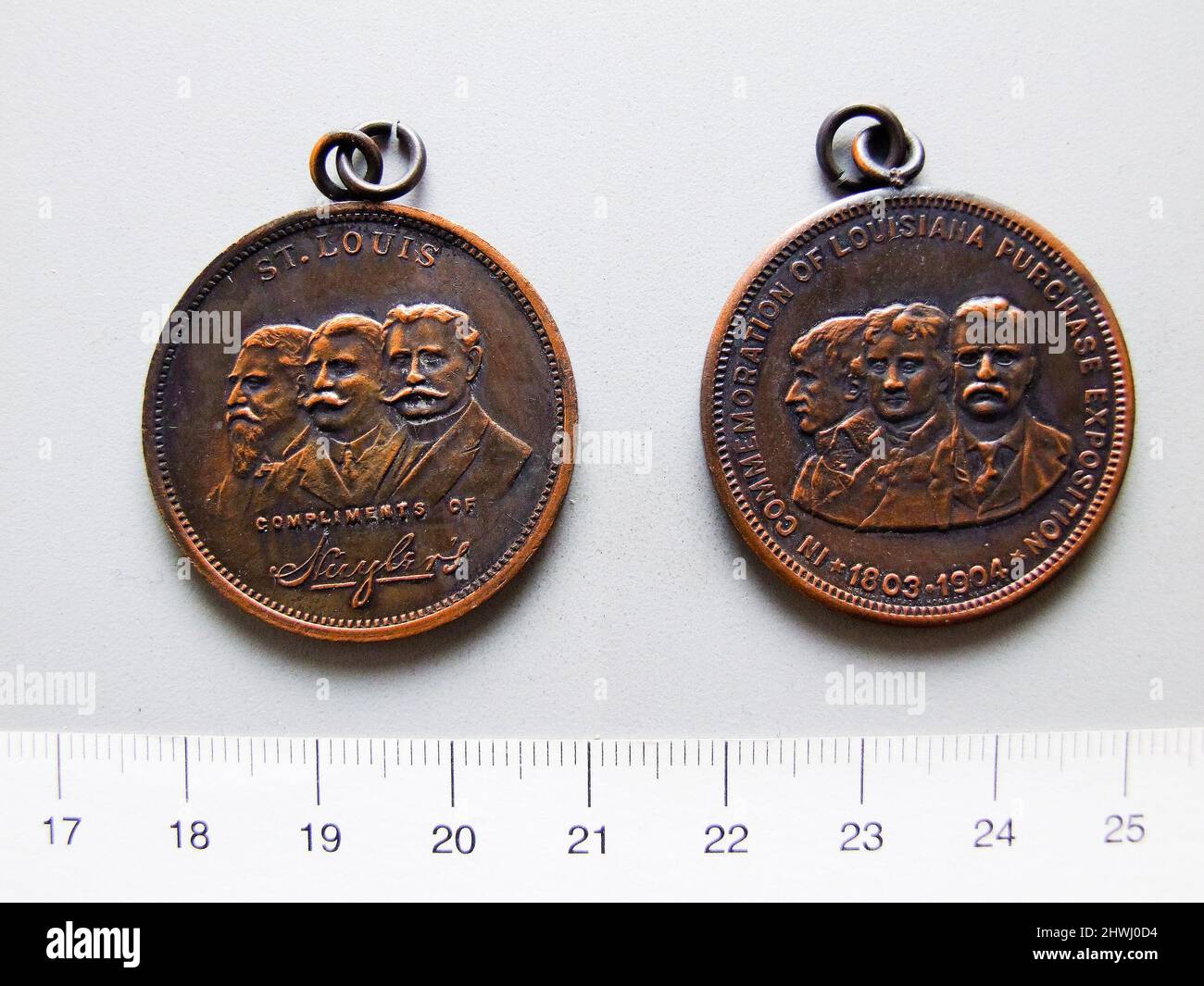 Médaille pour l'exposition d'achat en Louisiane. Artiste : inconnu Banque D'Images