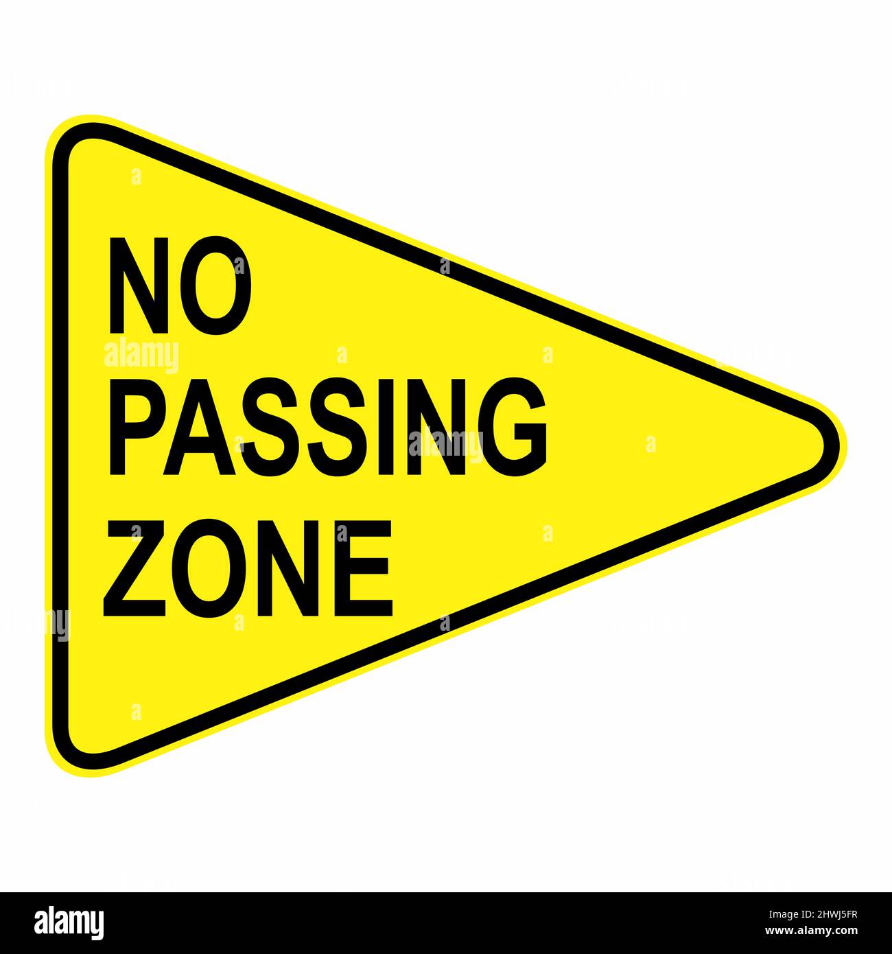 Panneau de signalisation de zone interdite isolé sur fond blanc Illustration de Vecteur