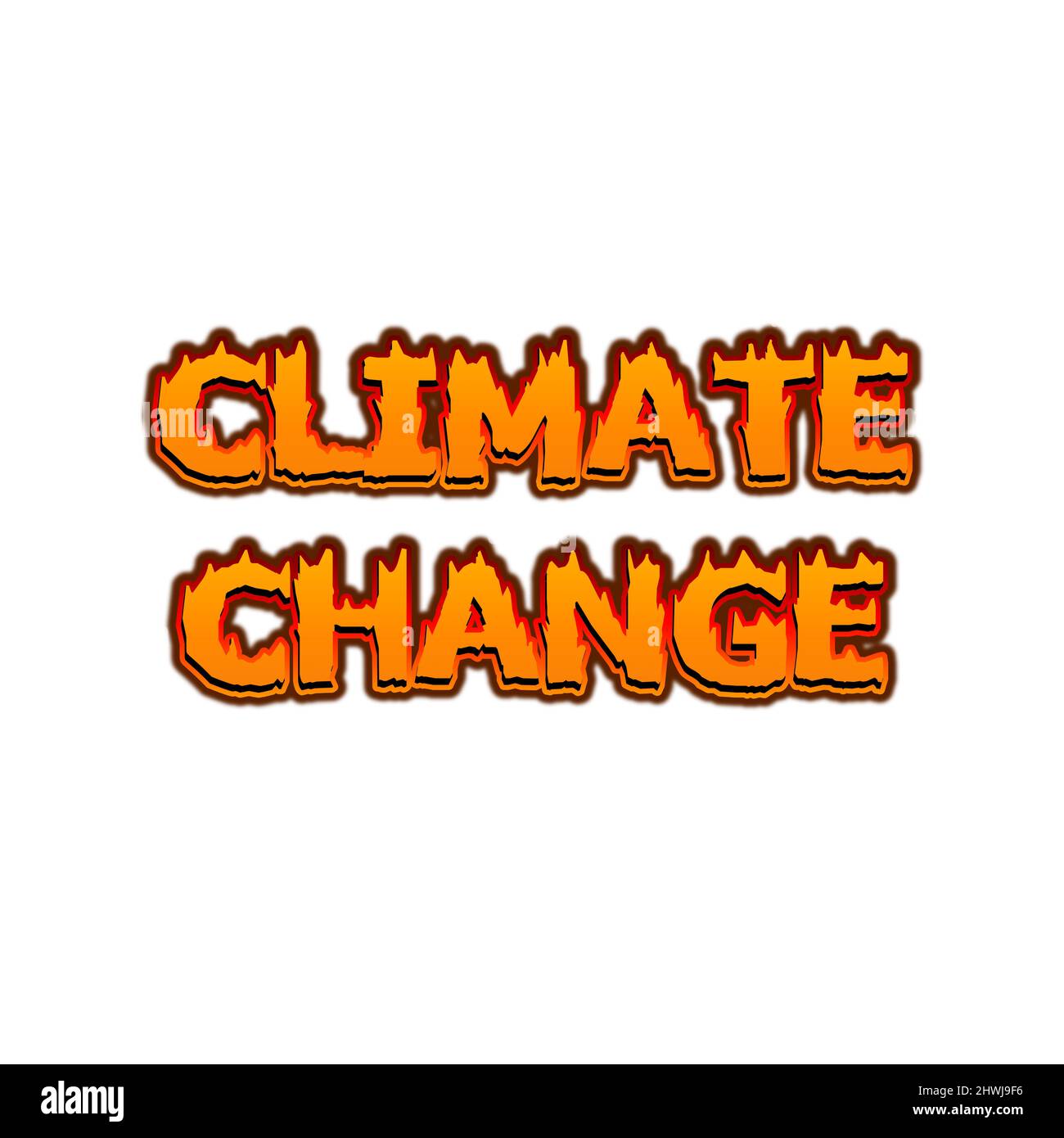 Illustration de l'icône de changement climatique Banque D'Images