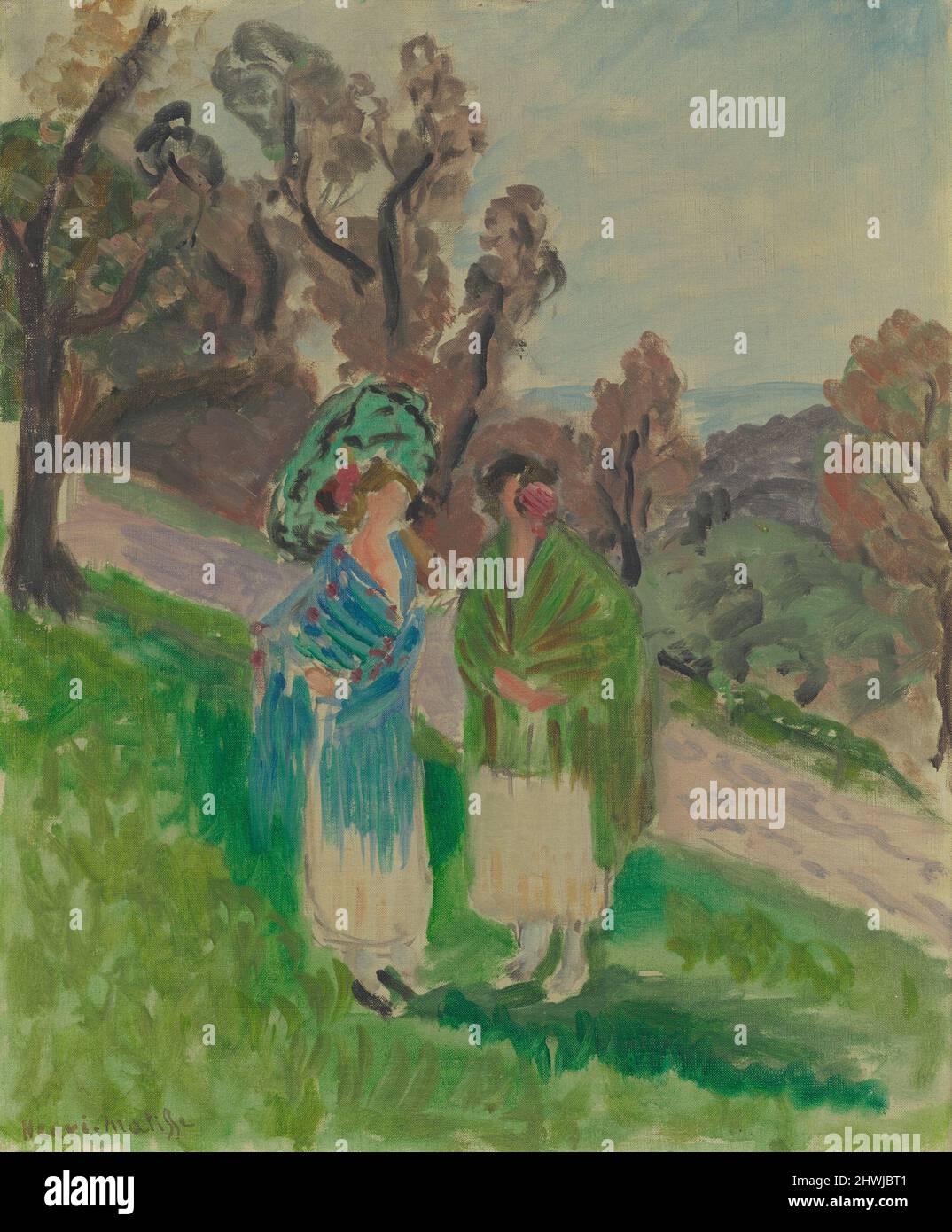 Deux femmes dans un paysage. Artiste : Henri Matisse, français, 1869–1954 Banque D'Images