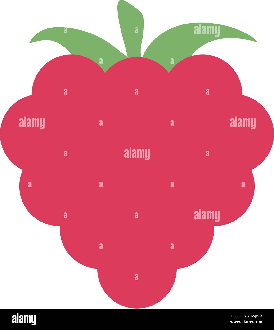 Illustration isolée vectorielle du modèle de conception d'icône Raspberry Illustration de Vecteur