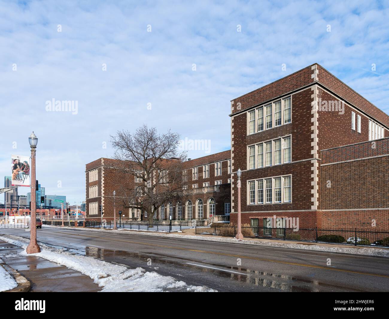 Madison School conçu par William B. Ittner Banque D'Images