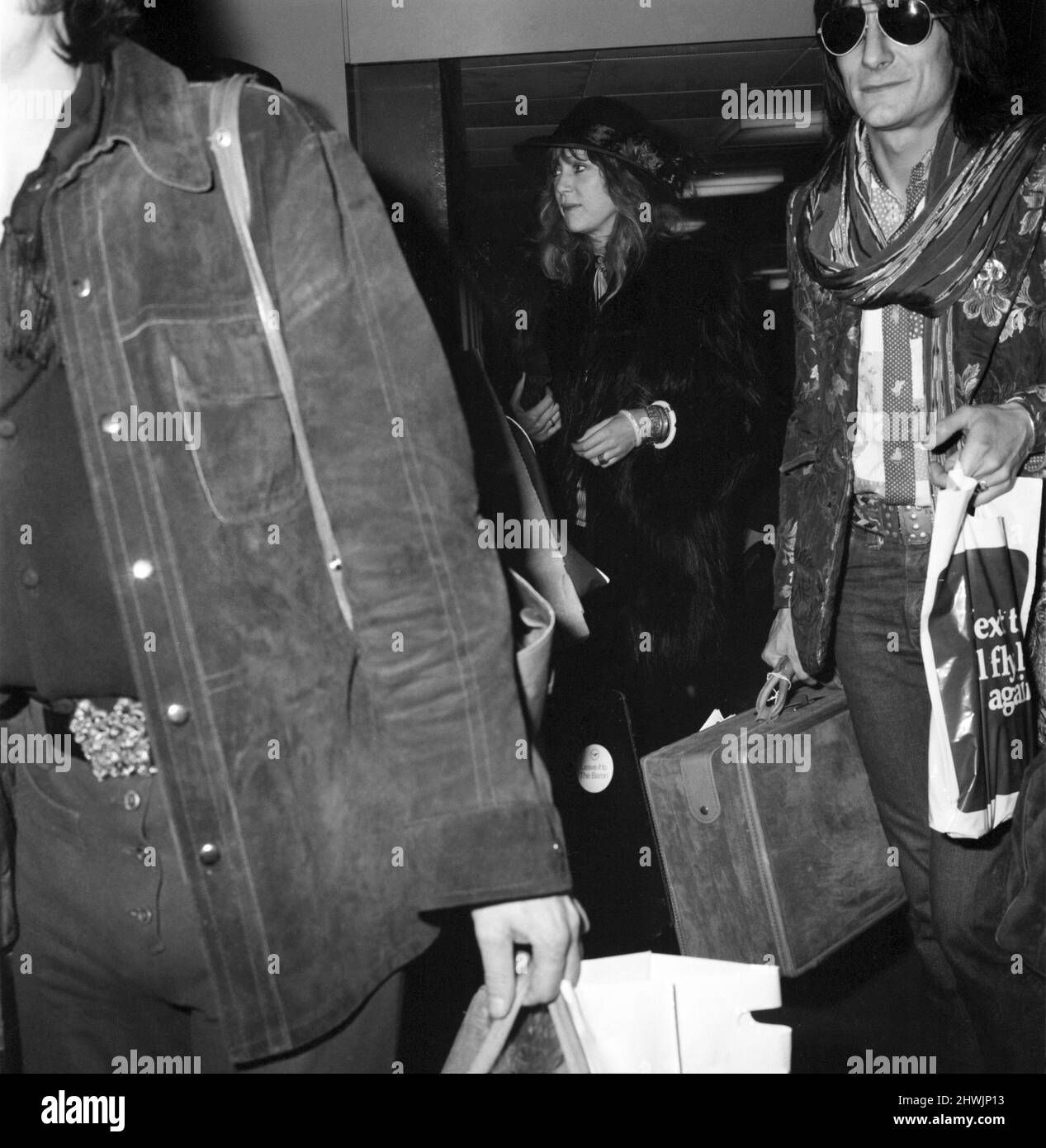 Rolling Stones et Patti Boyd (guitariste Ronnie Wood). Du 1973 73 au 9286-006 novembre Banque D'Images