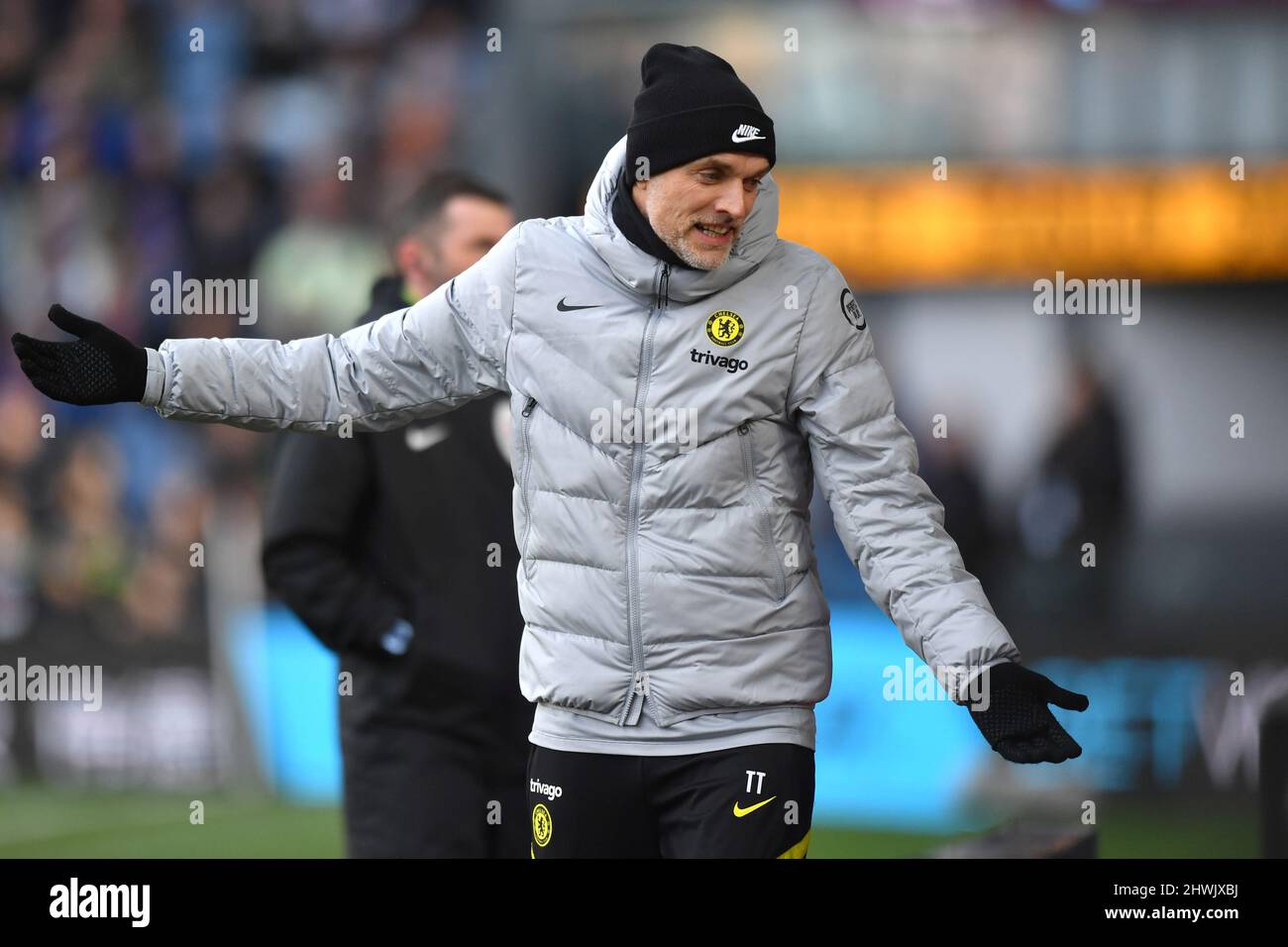 Thomas Tuchel, directeur de Chelsea, lors du match de la Premier League entre Burnley FC et Chelsea FC à Turf Moor, Burnley, Royaume-Uni. Date de la photo: Samedi Marc Banque D'Images