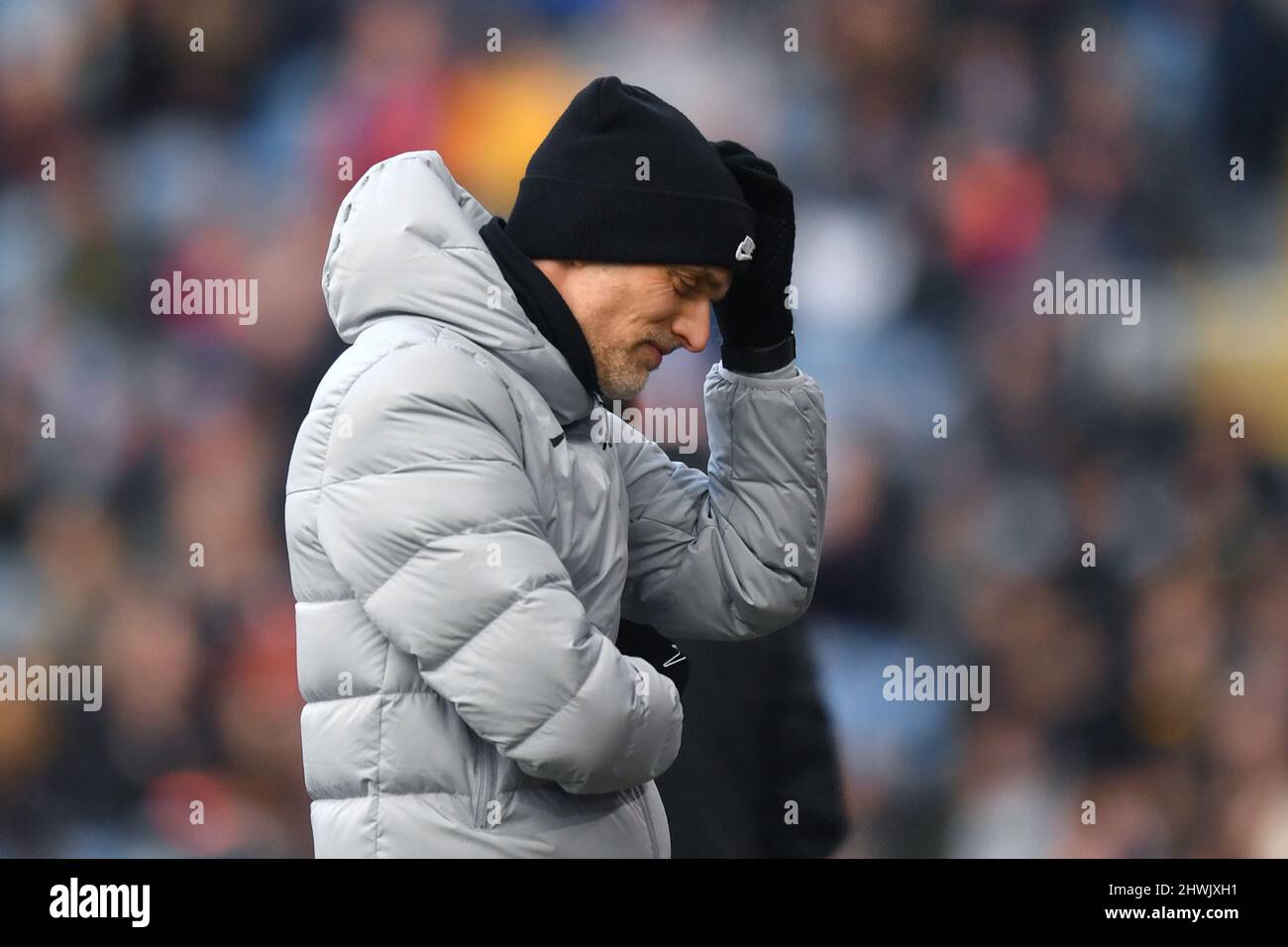 Thomas Tuchel, directeur de Chelsea, lors du match de la Premier League entre Burnley FC et Chelsea FC à Turf Moor, Burnley, Royaume-Uni. Date de la photo: Samedi Marc Banque D'Images