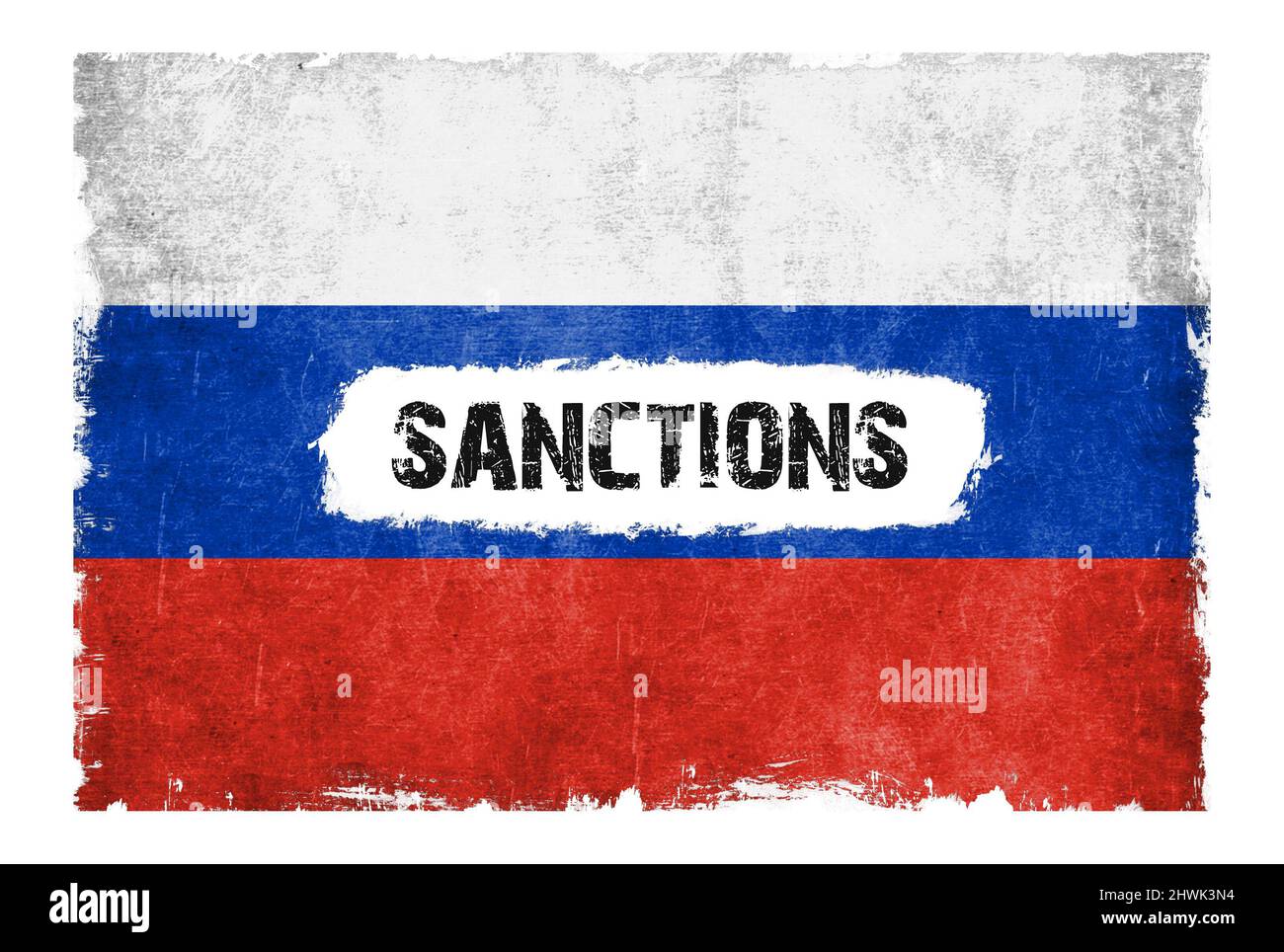 Sanctions contre la Russie Banque D'Images