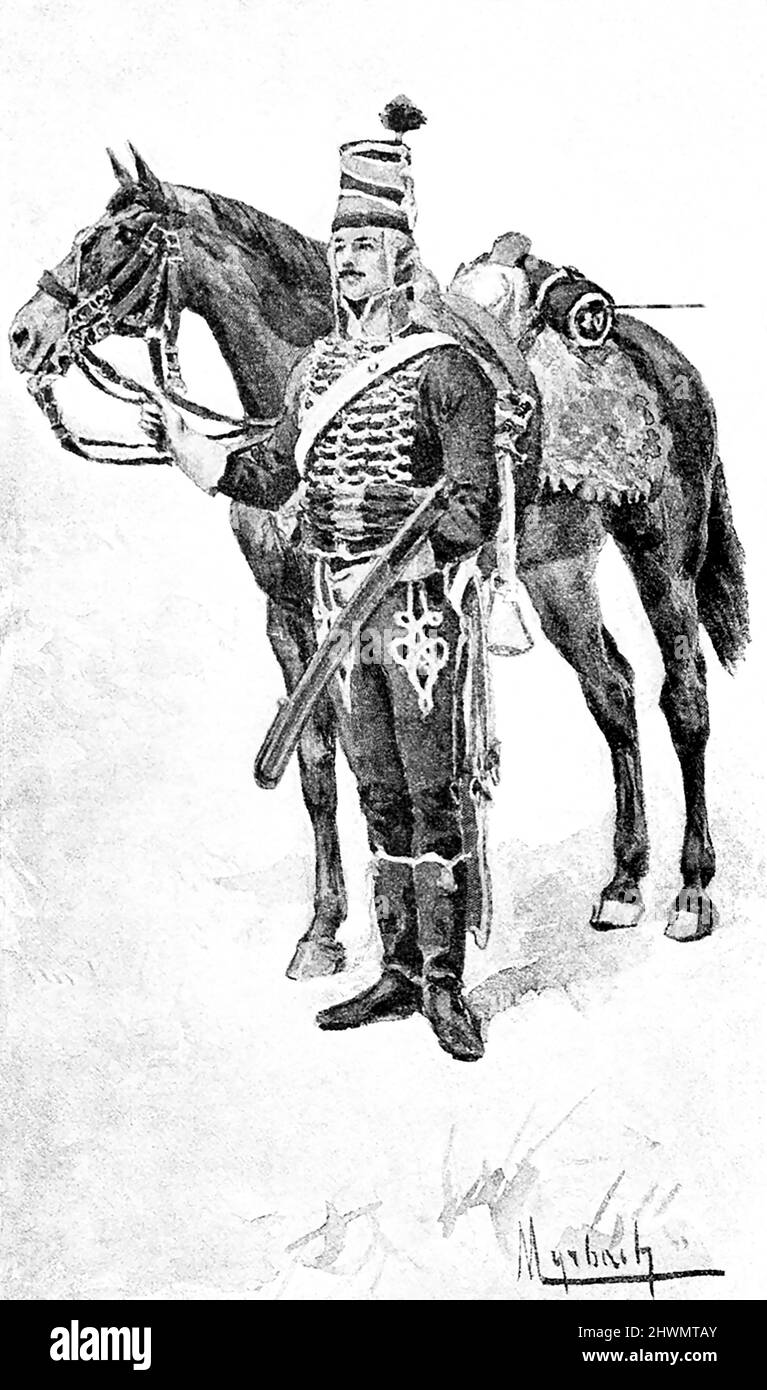Voici l'uniforme du chasseur de 20th à l'époque de Napoléon (1803-1814). Les chasseurs à pied étaient les fantassins légers de l'armée impériale française. Ils étaient armés de la même manière que leurs homologues dans les bataillons d'infanterie de ligne régulière, mais ils ont été formés pour exceller dans la stratégie de tir et dans l'exécution de manœuvres à grande vitesse. Banque D'Images