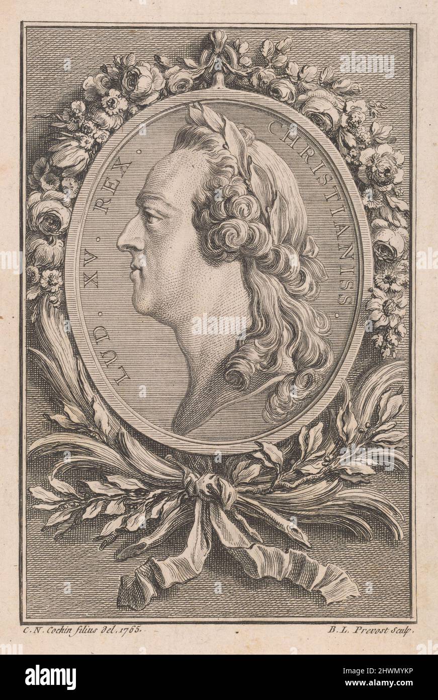 Louis XV Graveur : Benoît-Louis Prévost, français, 1747–ca. 1804After: Charles-Nicolas Cochin le plus jeune, français, 1715–1790 Banque D'Images Louis XV Graveur : Benoît-Louis Prévost, français, 1747–ca. 1804After: Charles-Nicolas Cochin le plus jeune, français, 1715–1790 Banque D'Images
