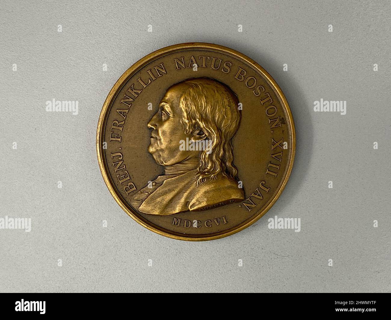 Médaille Benjamin Franklin des États-Unis Banque D'Images