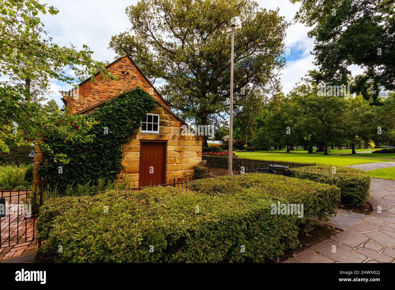 Cook's Cottage à Fitzroy Gardens Melbourne, Australie Banque D'Images