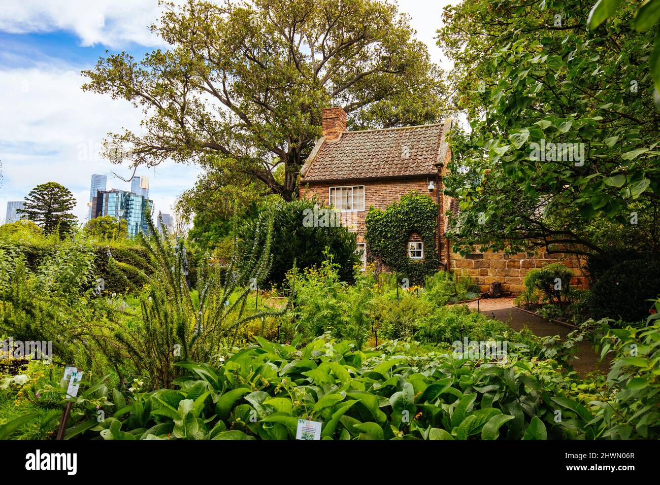 Cook's Cottage à Fitzroy Gardens Melbourne, Australie Banque D'Images