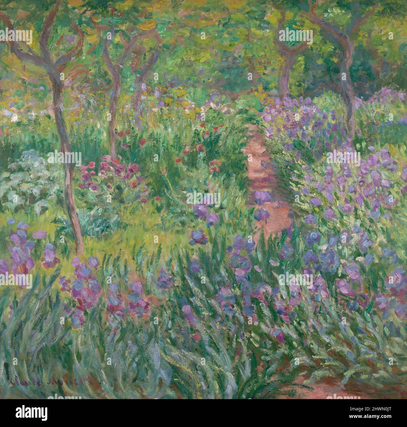 Le jardin de l’artiste à Giverny. Artiste : Claude Monet, français, 1840–1926 Banque D'Images