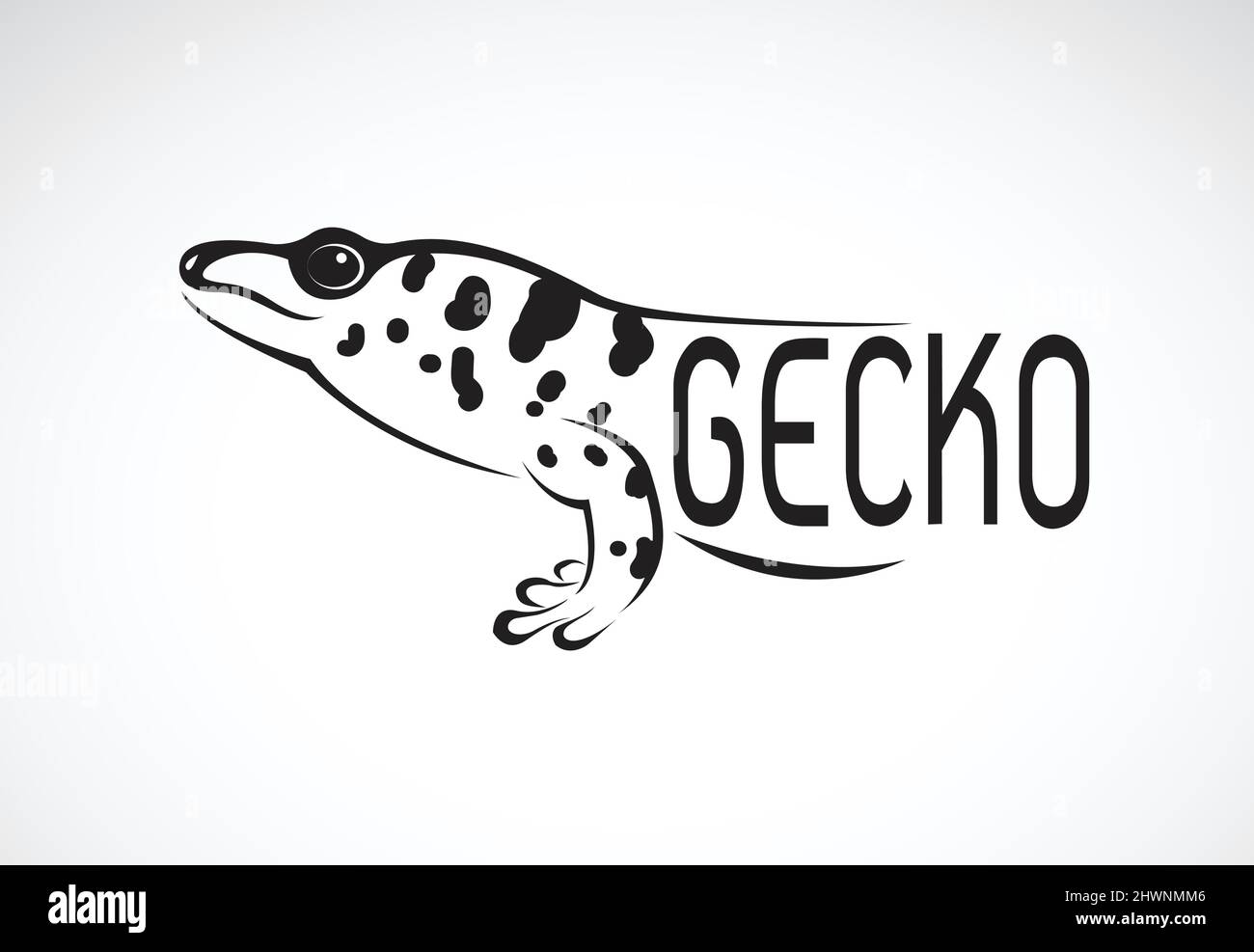 Vecteur d'un gecko malgache de jour géant (Phelsuma grandis) sur fond de nature. Reptile. Animaux. Reptile. Illustration de Vecteur