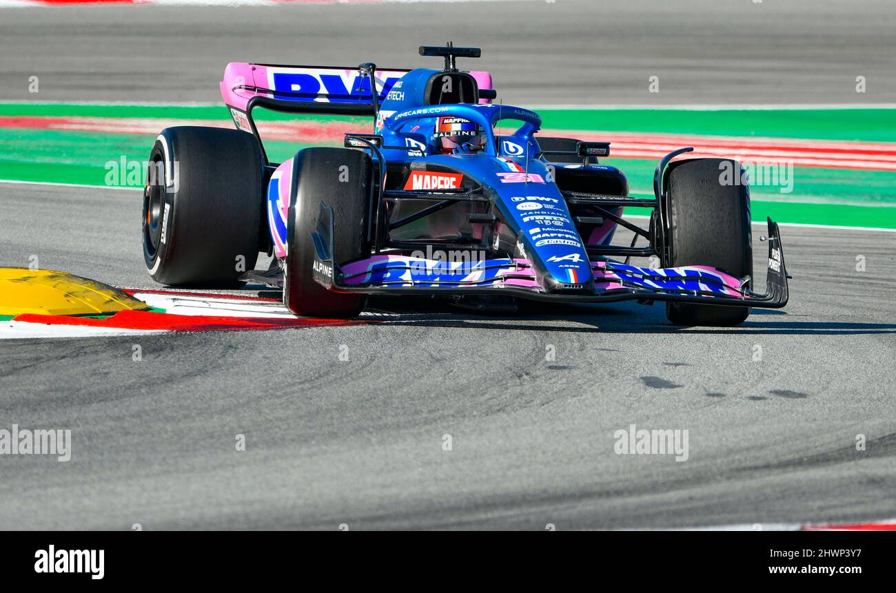 Circuit de Barcelone-Catalunya, Montmelo, Espagne, 23,2.2022, Motorsport: Formule 1 saison 2022, essais pré-saison - Esteban Ocon (FRA), BWT Alpine Banque D'Images