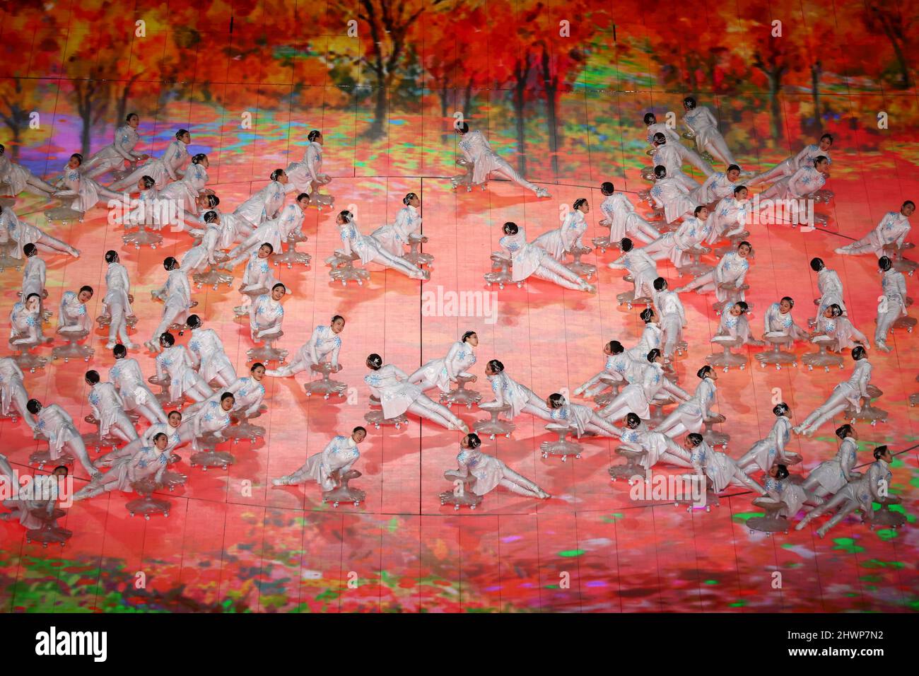 Vue générale, 4 MARS 2022 : cérémonie d'ouverture des Jeux paralympiques d'hiver de 2022 à Beijing au stade national de Beijing, en Chine. (Photo de Yohei Osada/AFLO SPORT) Banque D'Images