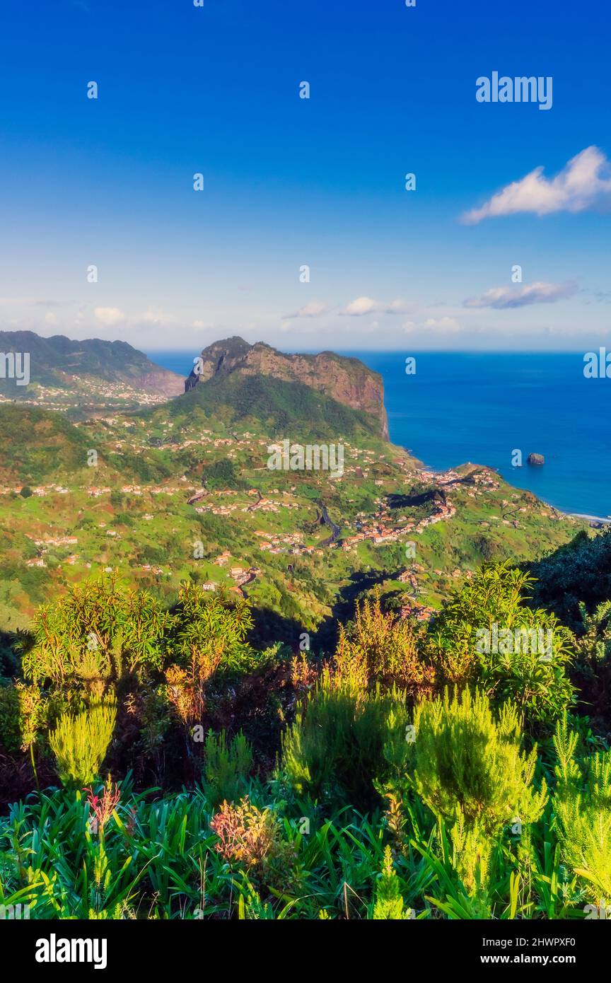 Vue sur l'île de Madère, Portugal Banque D'Images