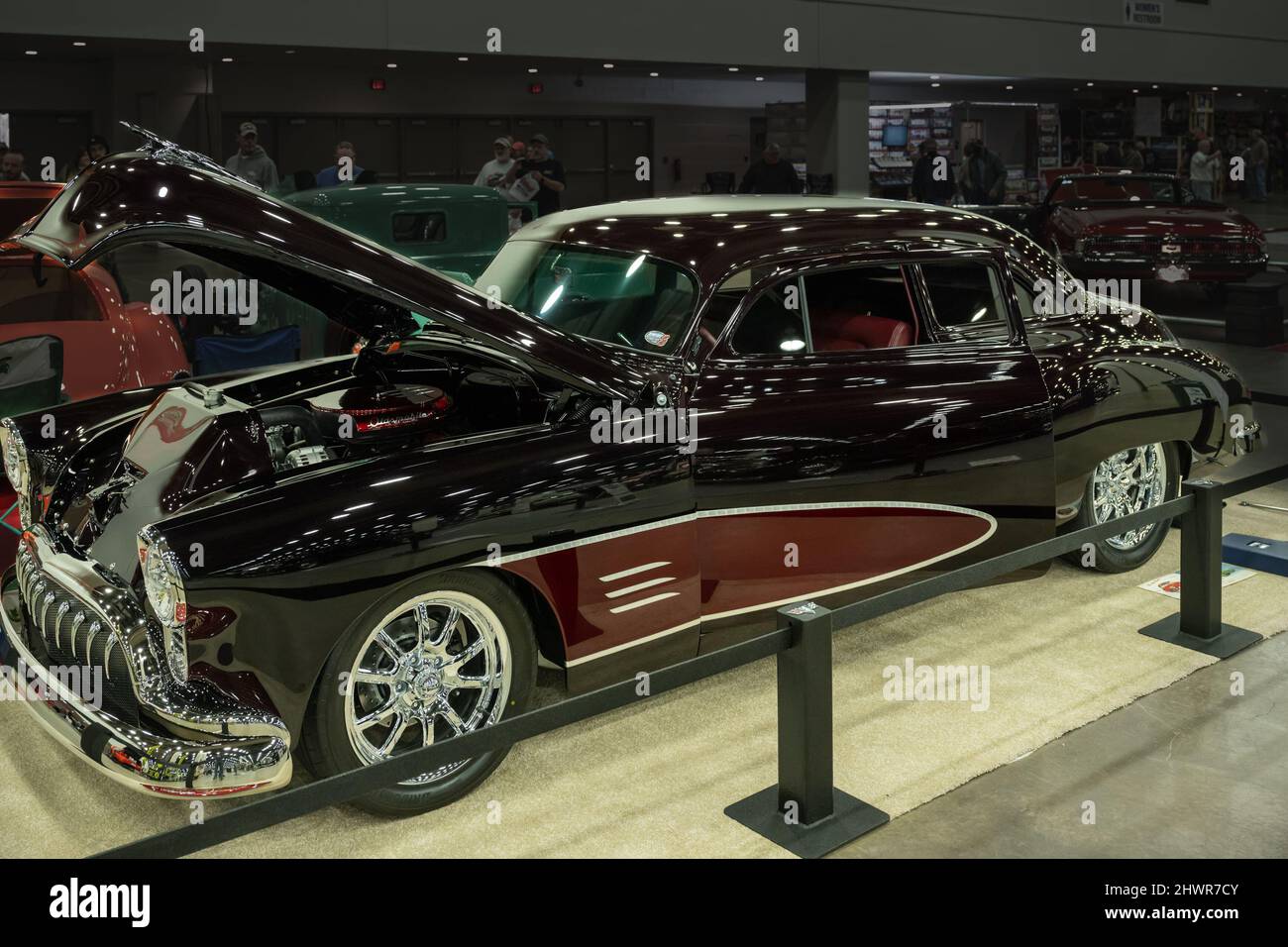DETROIT, MI/USA - 5 8 mars 2022 : coupé Oldsmobile 1950, finaliste et conteur du trophée Ridler, exposé à l'Autama de Detroit. Banque D'Images