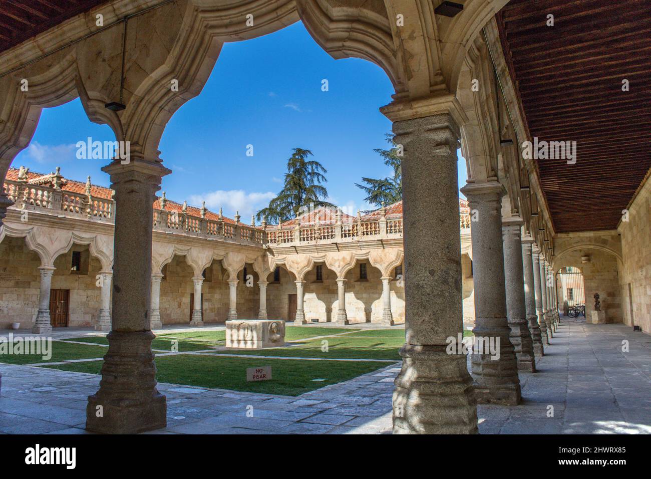 Salamanque, Espagne - Cour de l'Université de Salamanque Banque D'Images
