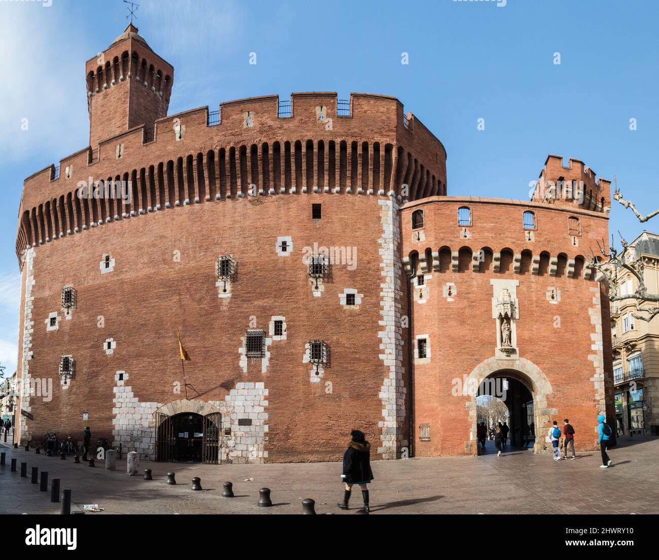 Le Castillet à Perpignan Banque D'Images