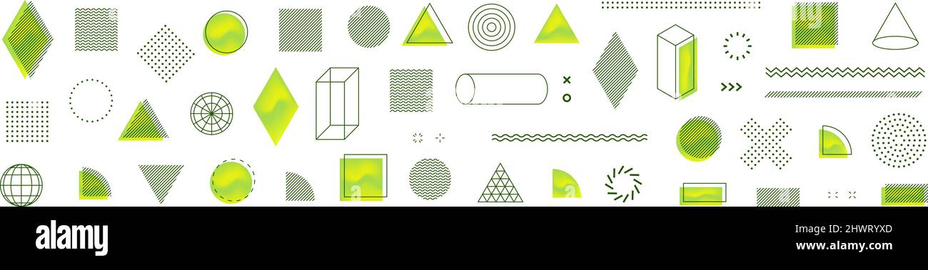 Ensemble de vecteurs. Formes géométriques. Formes modernes minimales. Formes géométriques minimalistes pour votre projet de conception. Arrière-plan et logotypes branchés de l'hippopotame. Illustration de Vecteur