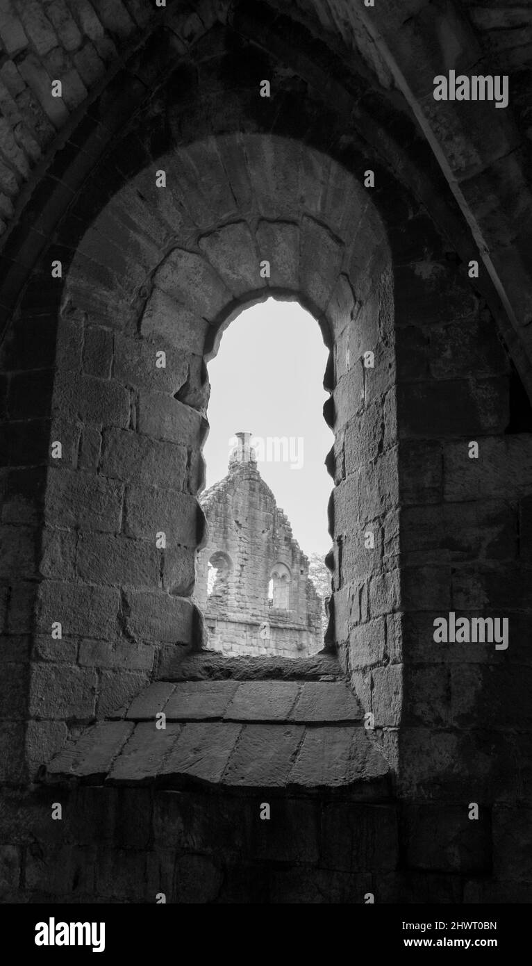 Abbaye de fontaines Banque D'Images