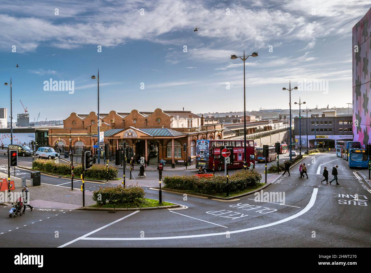 Gare de Birmingham Moor Street. Banque D'Images