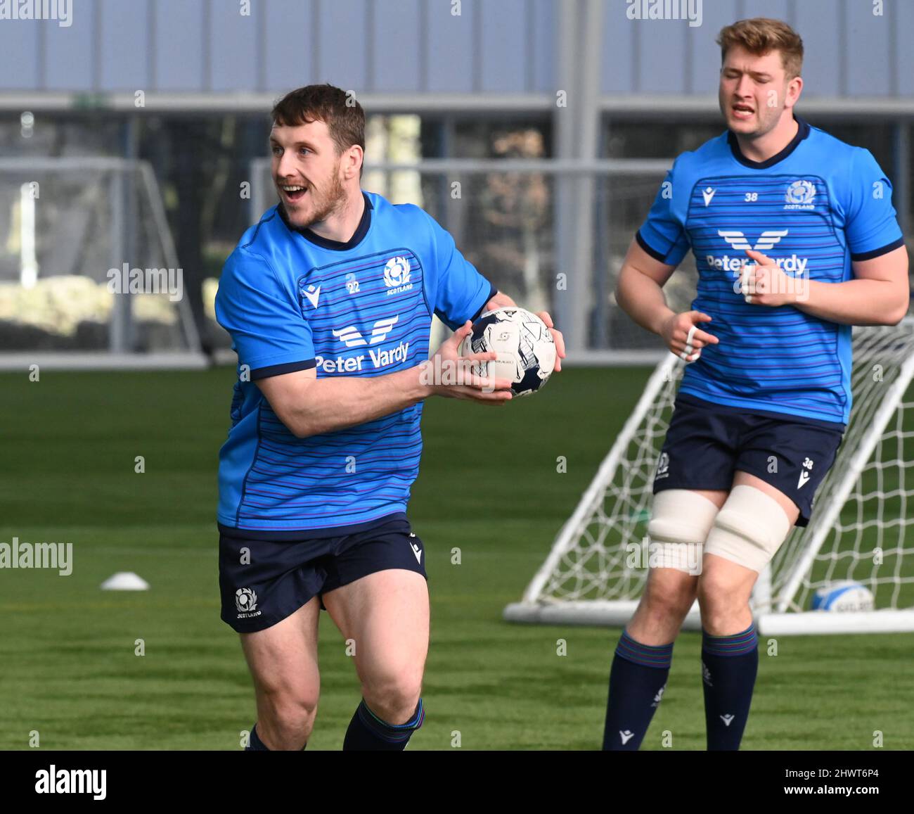 Oriam Sports Center Edinburgh.Scotland.UK. 7th mars Guinness six Nations. Session de formation en Ecosse pour l'Italie Match Scotland Mark Bennett Credit: eric mccowat/Alay Live News Banque D'Images