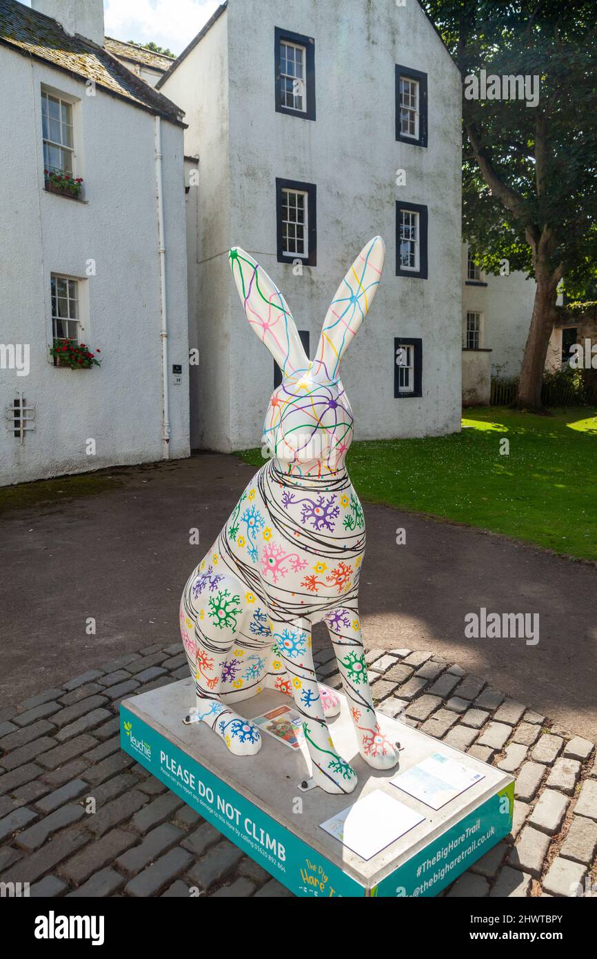 'Lièvre-brained' par l'artiste Alison Blevins Big Hare Trail North Berwick Banque D'Images