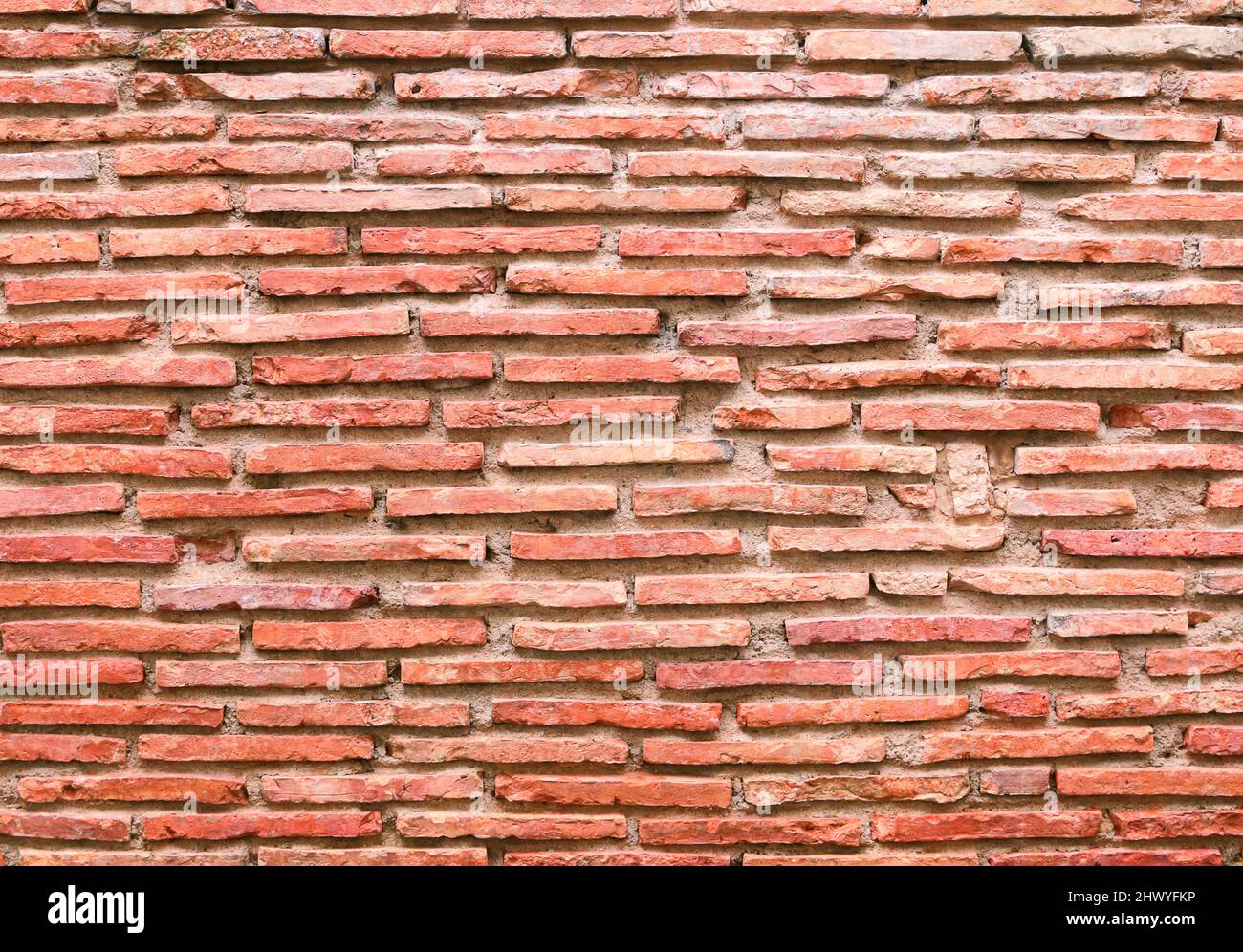 bloc de briques rouges texture de mur ancien arrière-plan avec espace de copie Banque D'Images