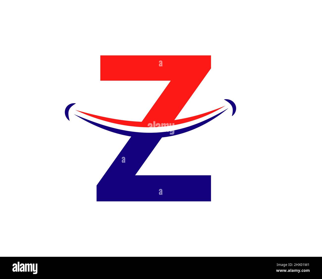 Logo Smile avec concept de lettre Z. Lettre initiale Z logo heureux. Concept du logo lettre Z Smile Illustration de Vecteur