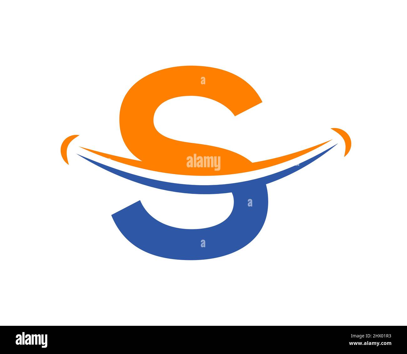 Logo Smile avec concept lettre S. Lettre initiale S logo heureux. Concept du logo lettre S Smile Illustration de Vecteur