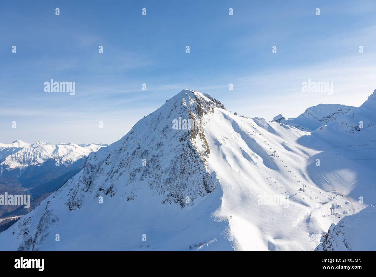 Pic de montagne. La plus haute montagne d'Europe. Parc national Banque D'Images