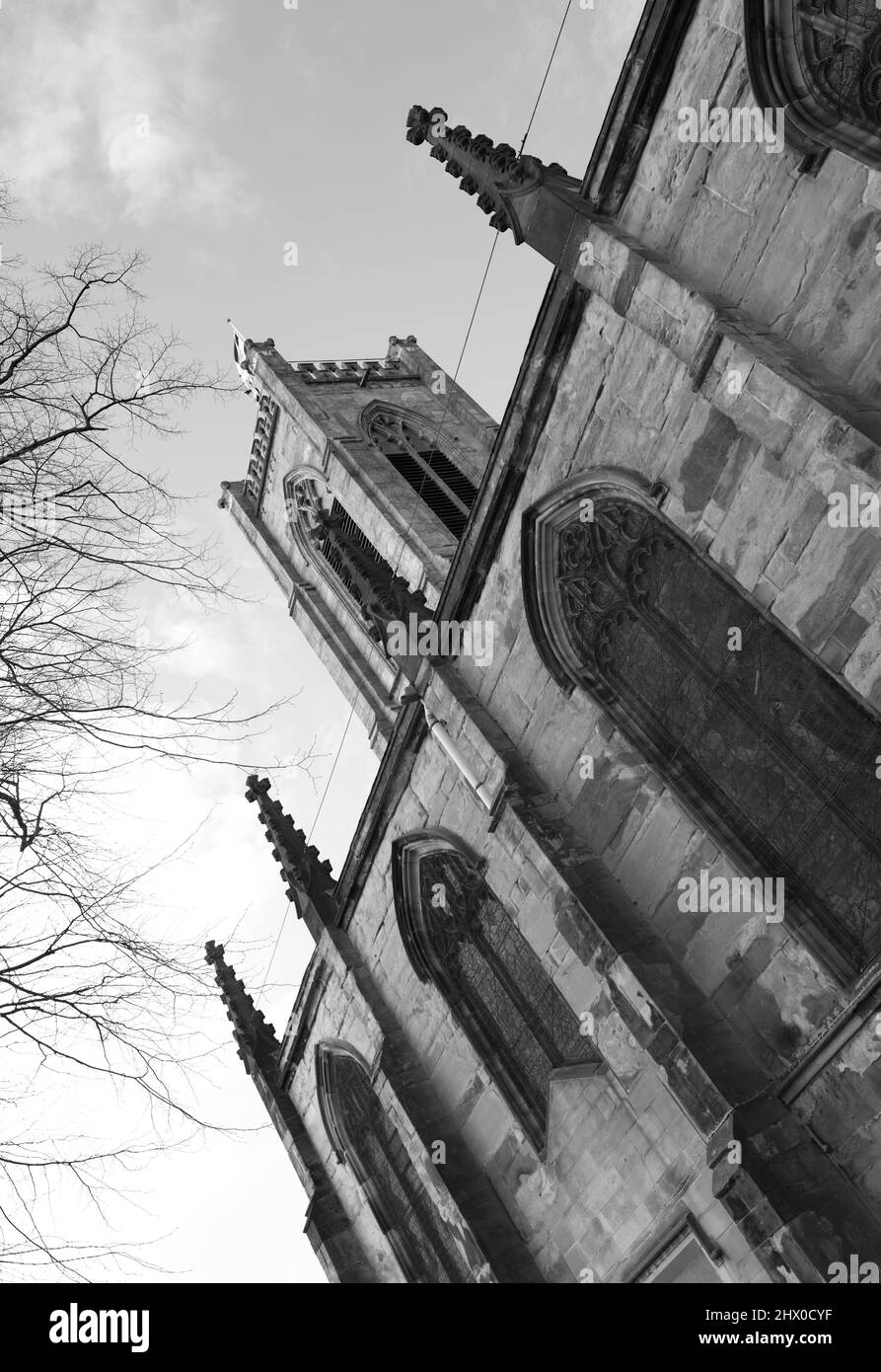Église anglicane St Georges à Newcastle-Under-Lyme Staffordshire Banque D'Images