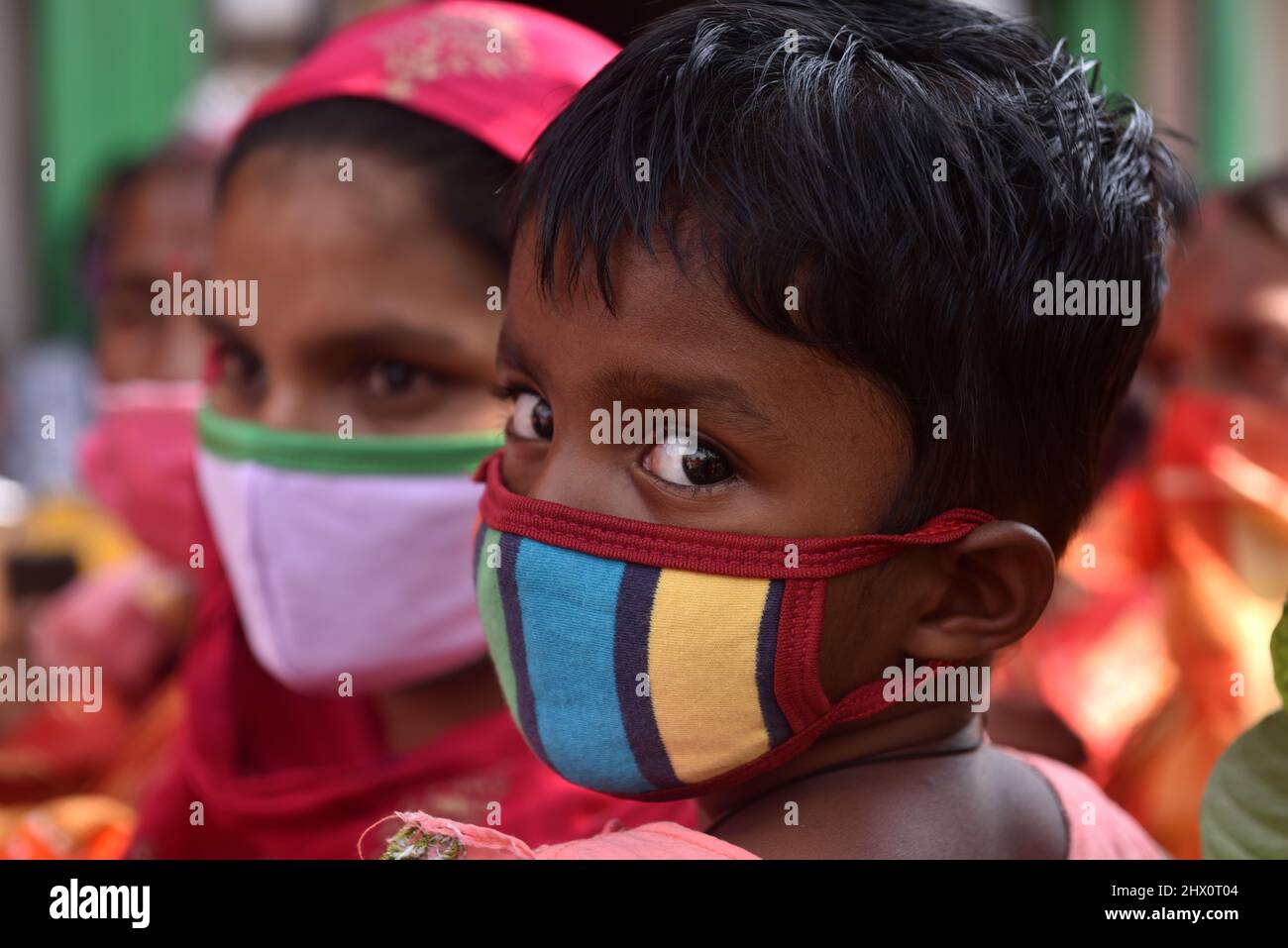 Kolkata, Inde. 08th mars 2022. Diverses organisations de femmes de droite ont organisé un rassemblement à l'occasion de la Journée internationale de la femme, comme on l'a vu le 8th mars de chaque année dans le monde entier. Le thème de cette année est « l'égalité des sexes aujourd'hui pour un avenir durable » et « l'appel des femmes à une action sur le climat ». Renforcer le système de soutien aux handicapés, aux trans, aux reines et aux femmes pour créer une société inclusive. (Photo de Sukhomoy Sen/Pacific Press) crédit: Pacific Press Media production Corp./Alay Live News Banque D'Images