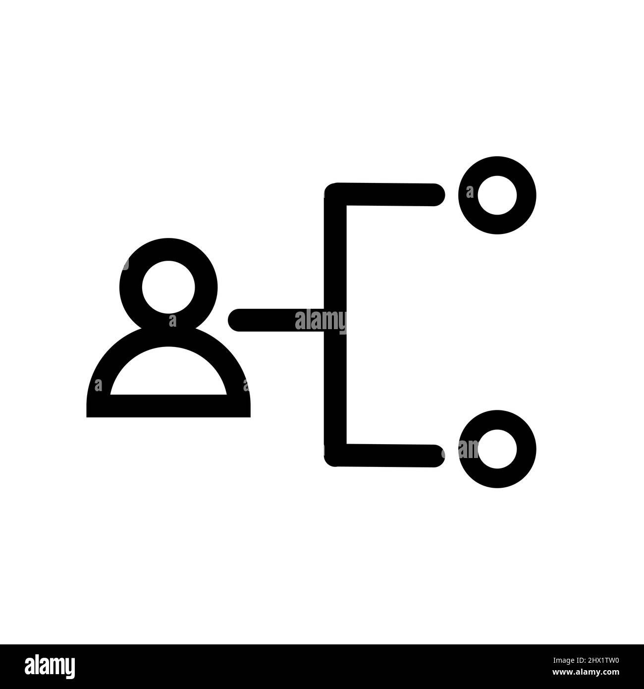 Icône vectorielle abstraite sur le blanc, Illustration isolée pour la conception graphique et web.Symbole plat simple. Illustration de Vecteur