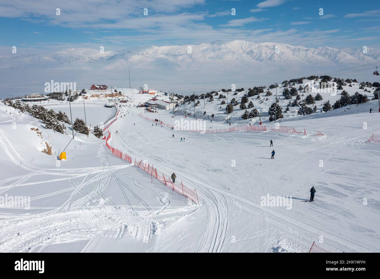 Ergan ski Resort View, Erzincan, Turquie Banque D'Images