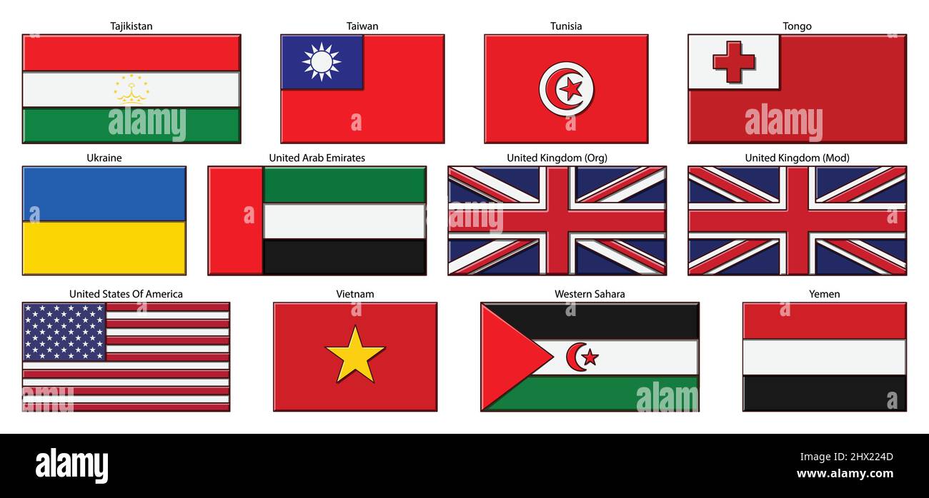 Ensemble de balises isolé sur une image vectorielle d'arrière-plan blanche. Illustration de Vecteur