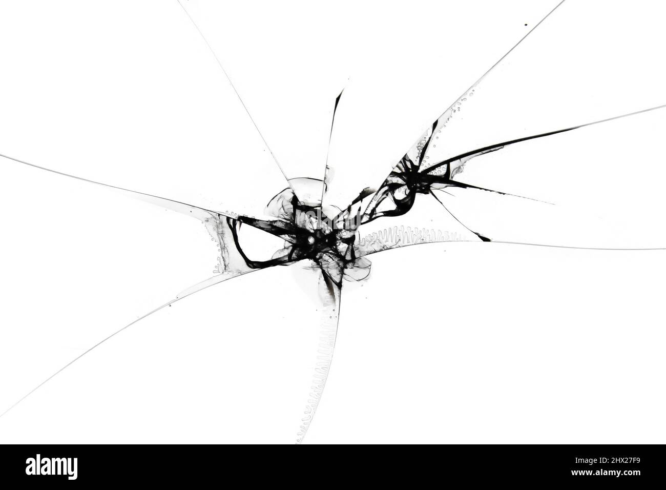 fond de texture en verre cassé de l'écran mobile fissuré Banque D'Images