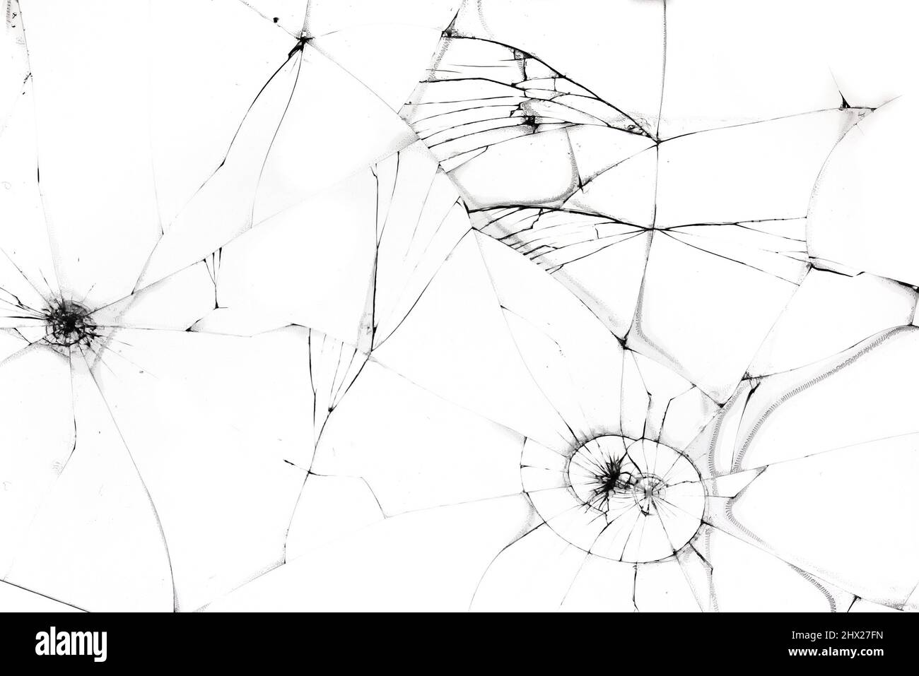 Gros plan des plis et des fissures sur l'écran LCD du smartphone ou de la tablette, à la suite de chocs, de motifs de détail et d'arrière-plan Banque D'Images