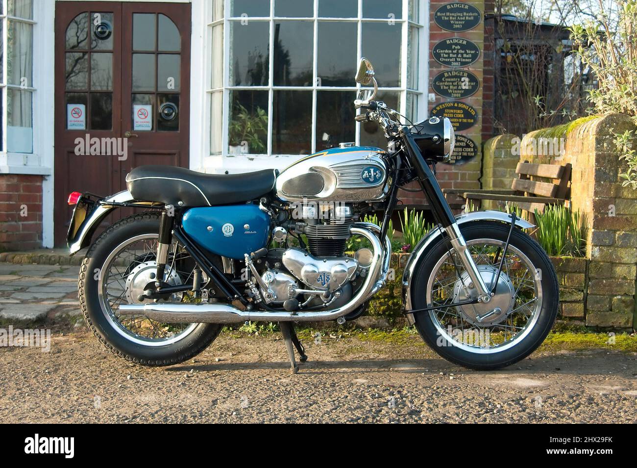 1965 AJS 650cc modèle 31 CSR CRR 30C Banque D'Images