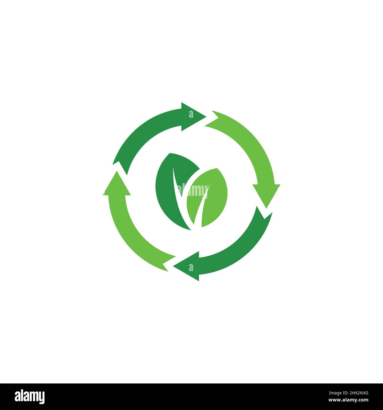 Logo cool et moderne pour les organismes de conservation de l'environnement Illustration de Vecteur