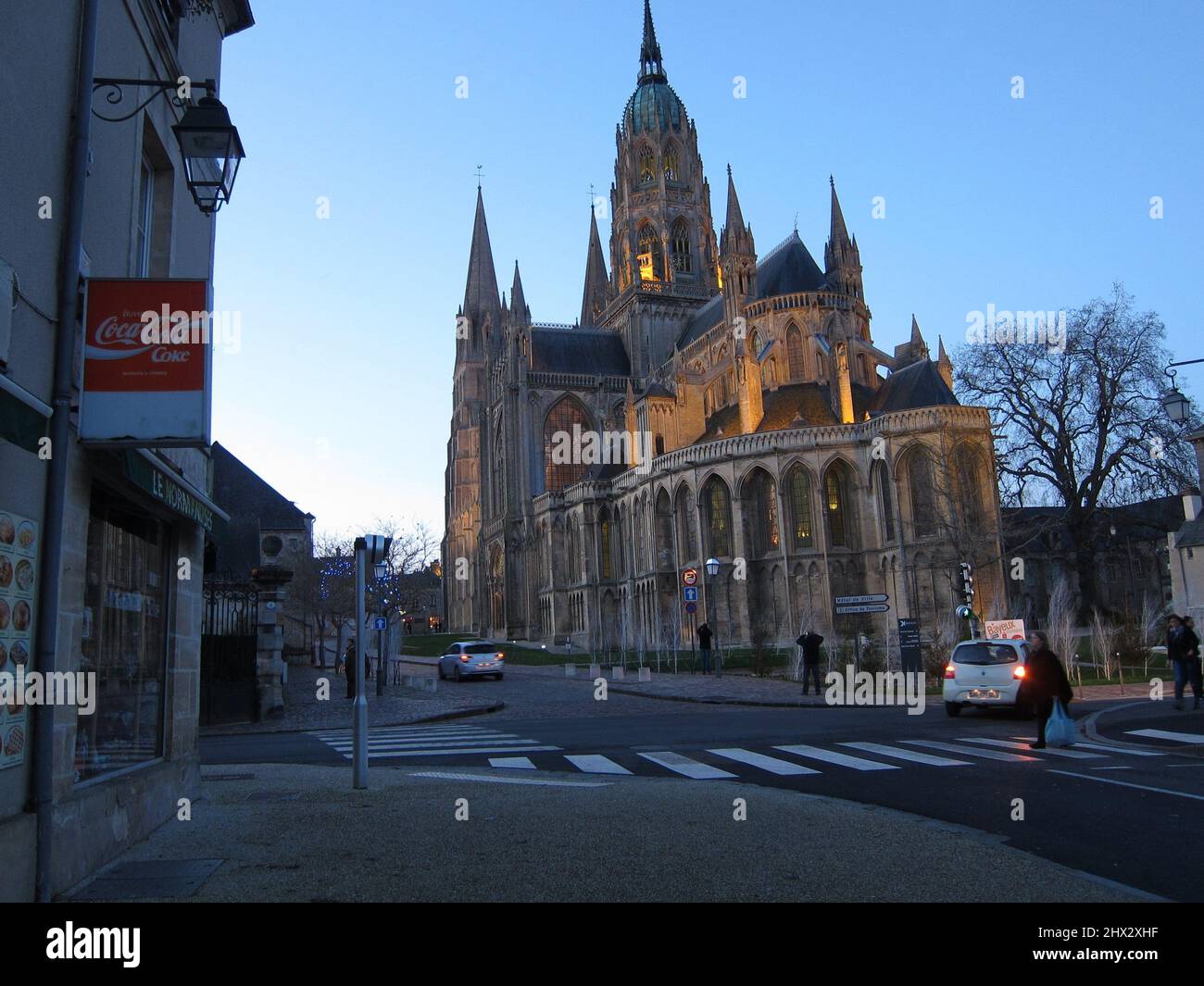 La cathédrale de Bayeux en Normandie. Banque D'Images