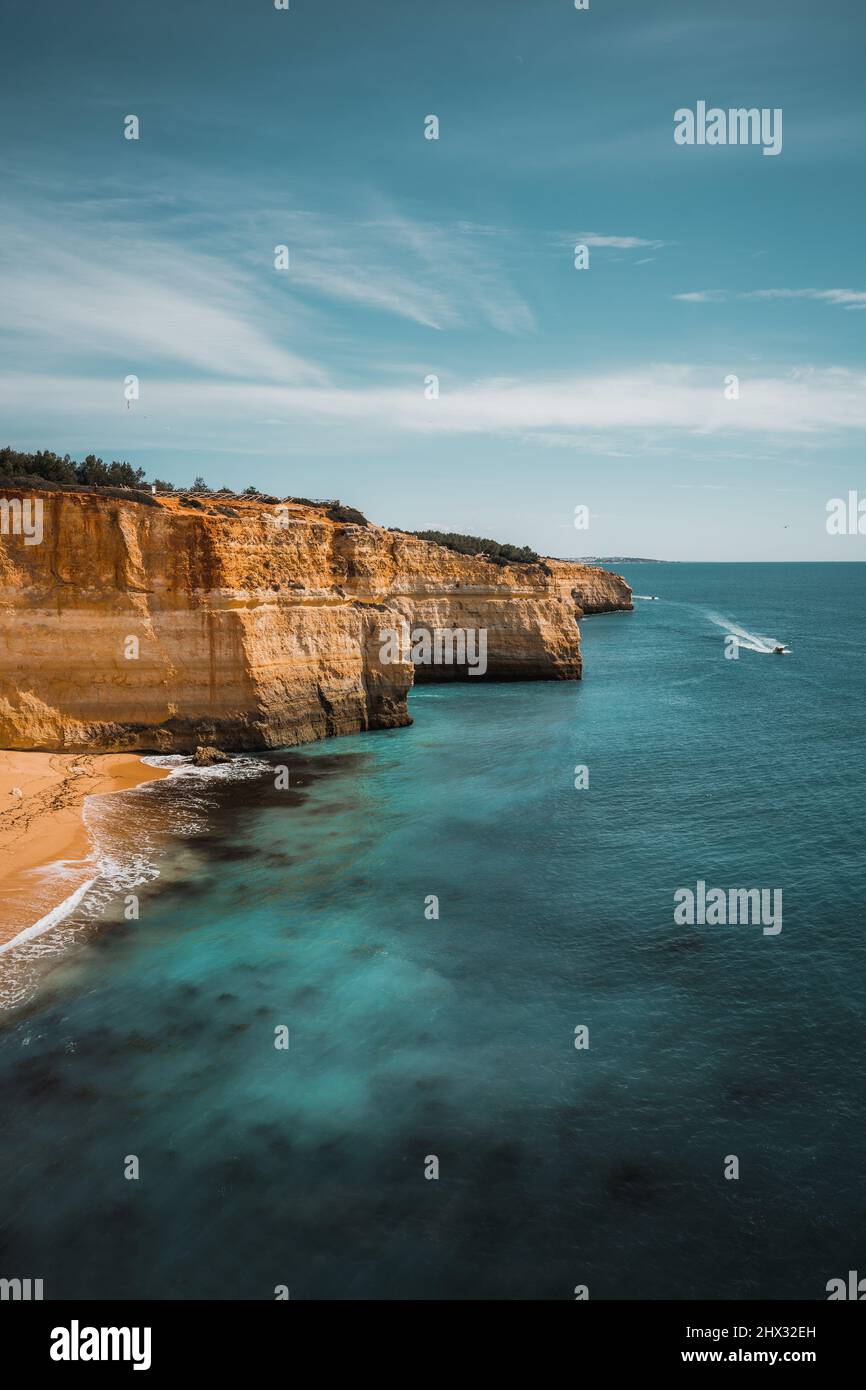 Côte de Lagos par l'Algarve Banque D'Images