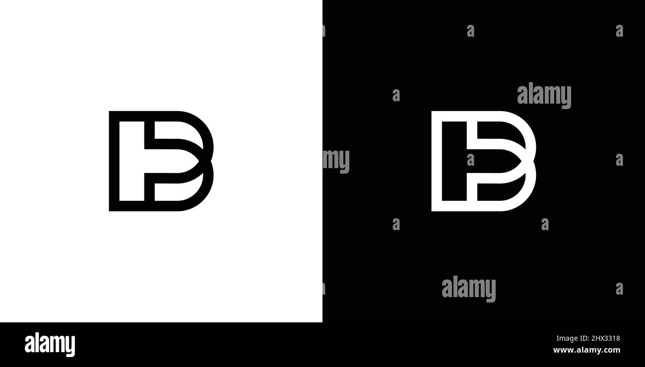Logo BP initiales moderne et élégant Illustration de Vecteur