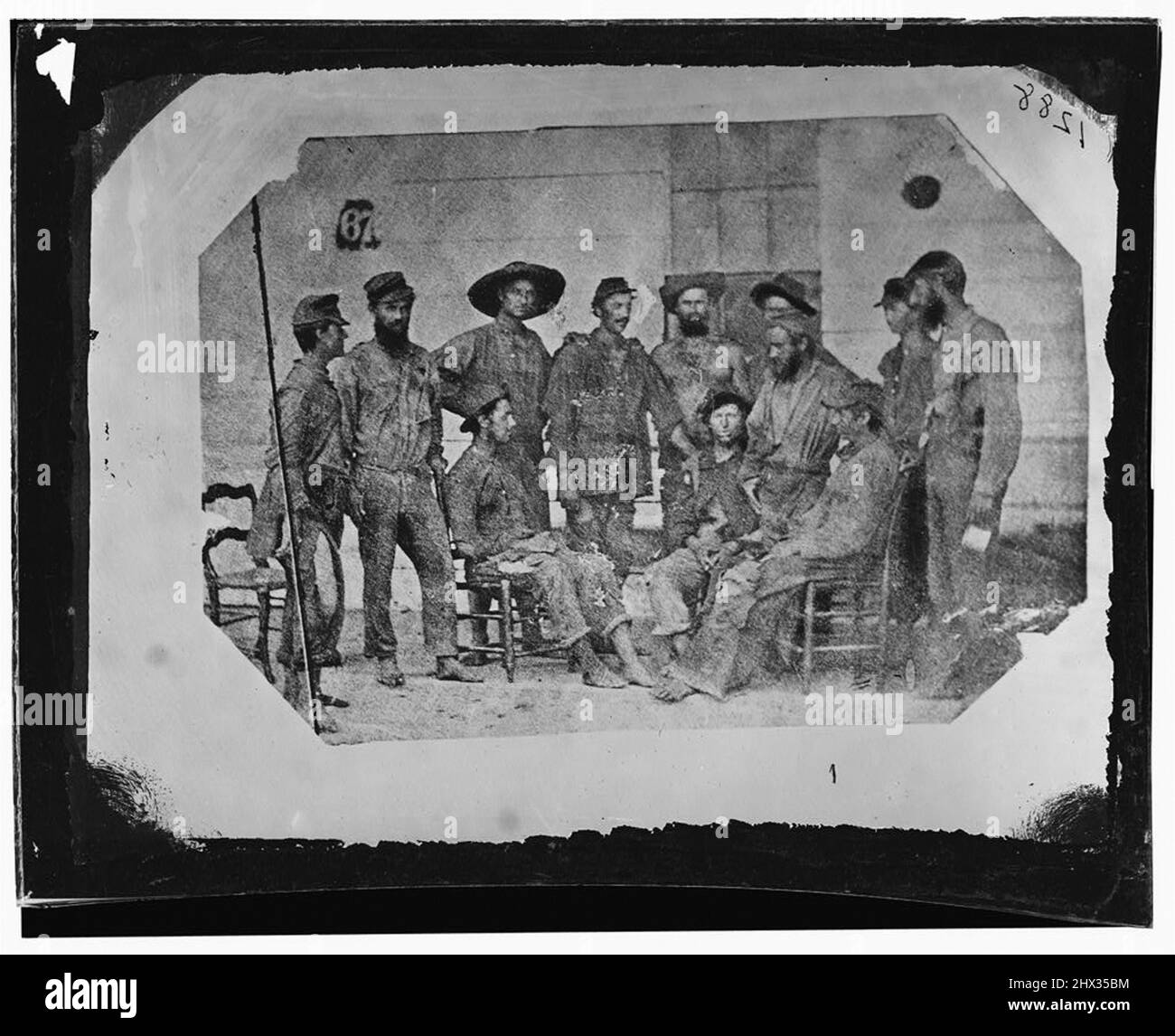 Photo d'époque de la Guerre de Sécession 1860s Banque D'Images
