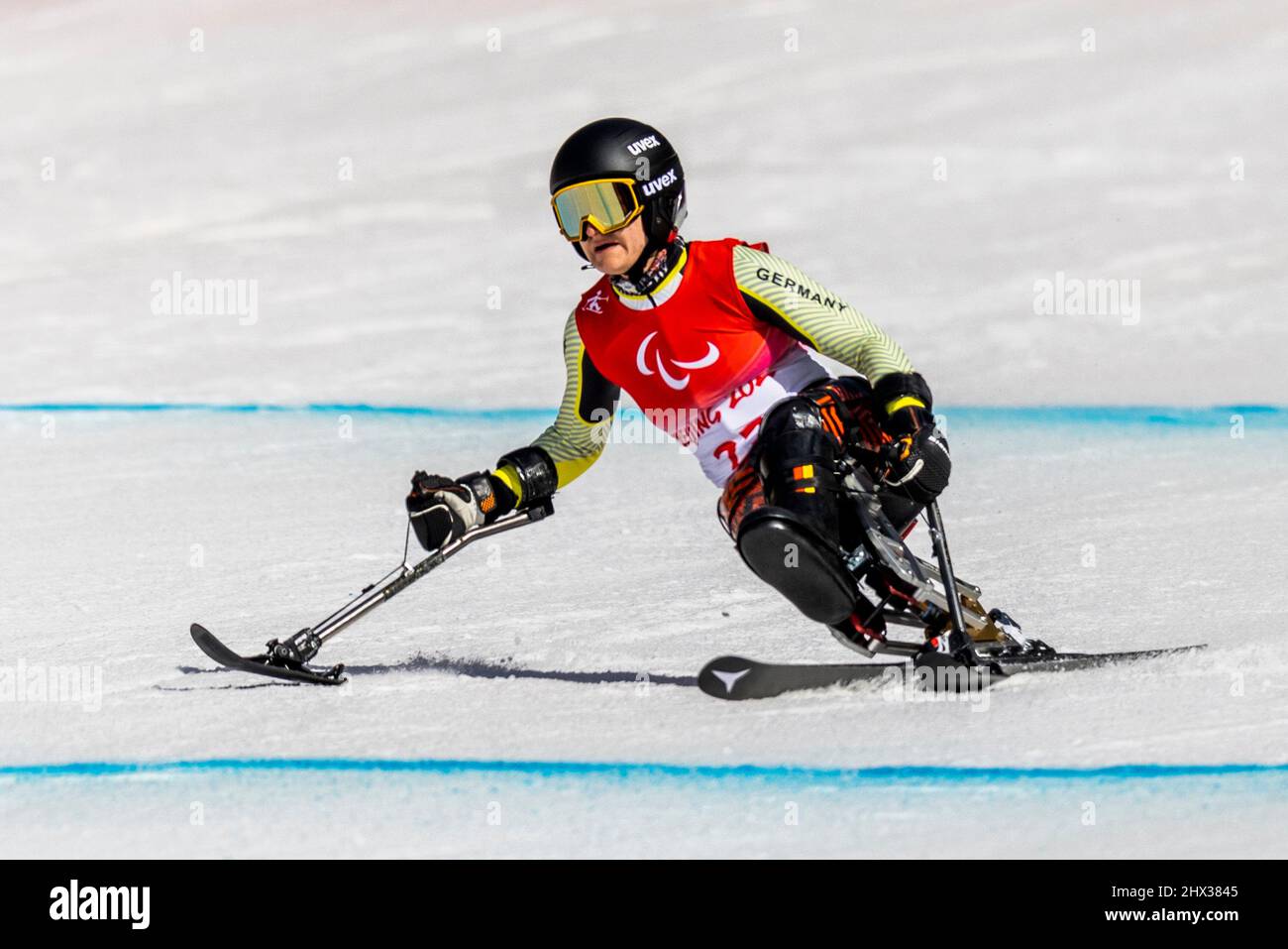 Yanqing (Chine) / National Alpine Centre / 06.03.2022 Para ski alpin, FORSTER, Anna-Lena (GER) vom BRSV Radolfzell (BAD), geboren am 15.06.1995 in si Banque D'Images